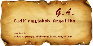 Györgyjakab Angelika névjegykártya